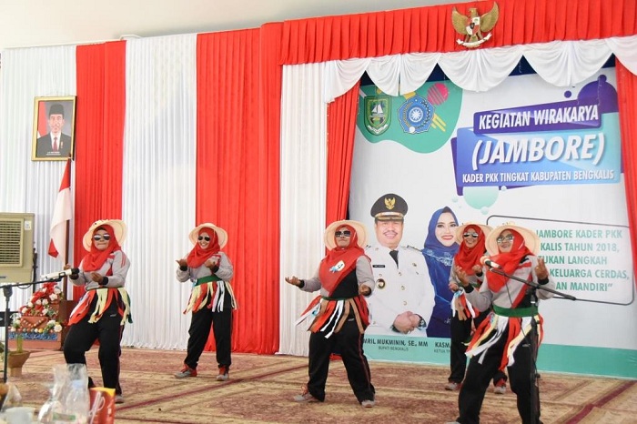 Serunya Perlombaan di Jambore PKK Bengkalis 2018