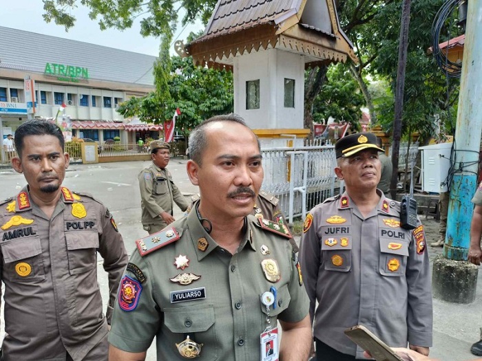 Tim Satpol PP Segera Tindak PKL di Ruas Jalan Protokol Pekanbaru