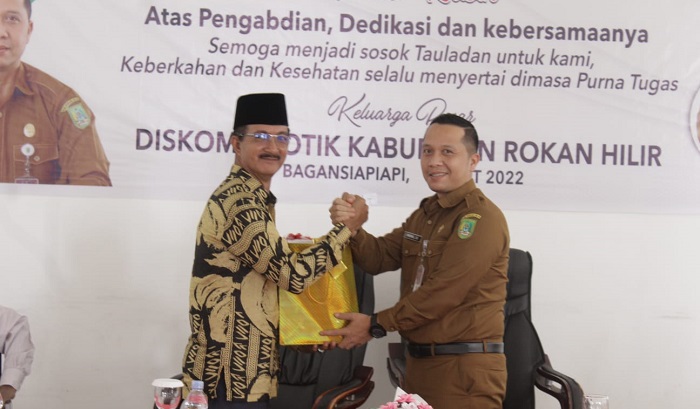 Pelepasan Purna Tugas, Hermanto Sebut Diskominfotiks Rohil Semakin Baik