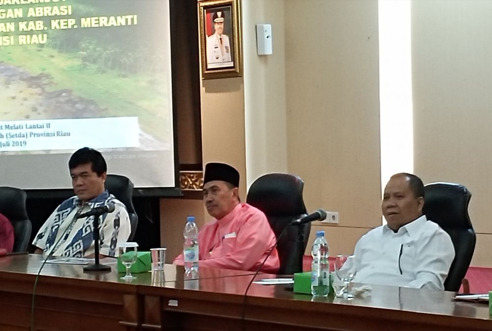 Gawat! Abrasi di Desa Meskom Bengkalis Capai Satu Kilometer Lebih