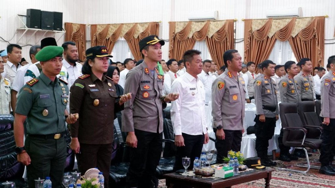 Secara Virtual, Bupati Rohil Hadiri Launching Polisi RW Jajaran Polda Riau
