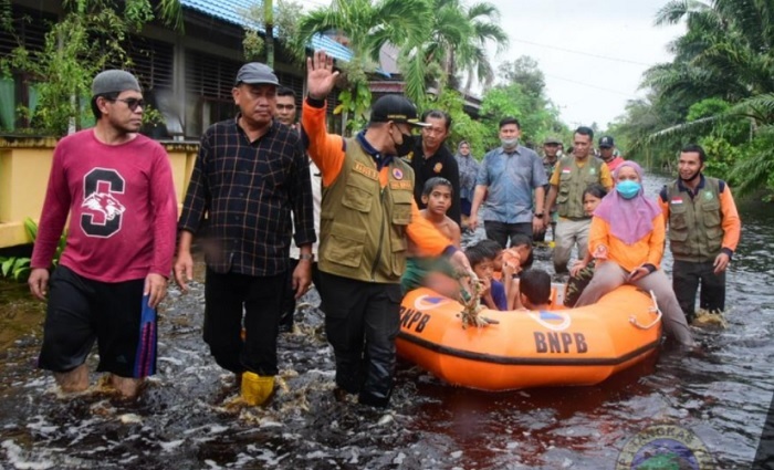 Banjir Rendam Beberapa Desa di Bengkalis,  BNPB: 905 Kepala Keluarga  Terdampak