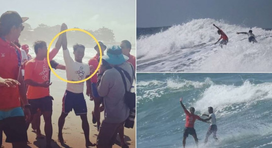 Luar Biasa! Rela Kehilangan Medali Emas, Peselancar Filipina Tinggalkan Pertandingan Demi Selamatkan Peselancar Indonesia
