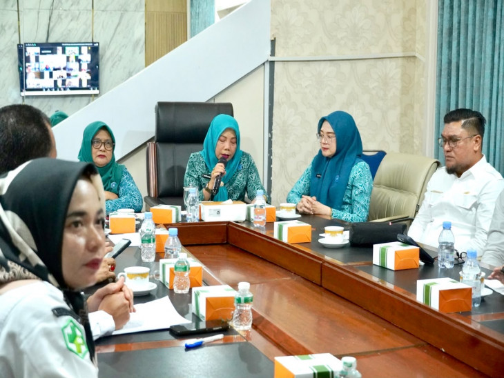 Ketua TP PKK Kampar membuka Pencanangan Bulan Imunisasi Kejar (BIK) Bayi dan Baduta dalam Rangka HKN Tahun 2026