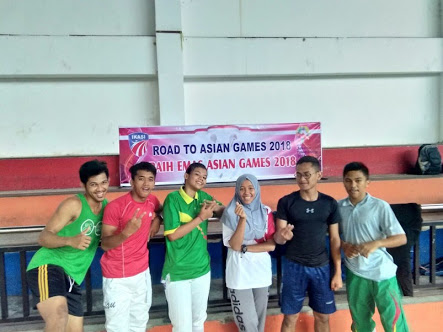 BANGGA...Atlet Anggar Bengkalis Ikuti Pelatnas Asian Games XVIII 2018