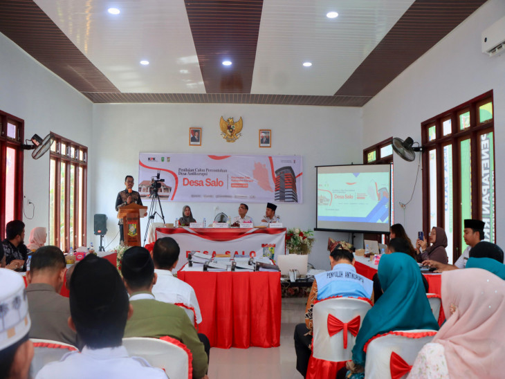 KPK RI Turun Langsung Nilai Desa Salo Sebagai  Percontohan Desa Antikorupsi