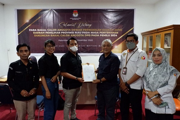 9 Bacalon DPD Sudah Serahkan Dukungan Minimal ke KPU Riau, Ini Nama-namanya...