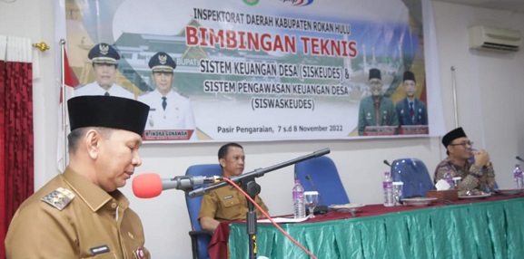 Tindak Lanjut Launching Aplikasi Siskeudes Dan Siswaskeudes, Pemda Rohul  Berikan Bimtek Bendahara Desa