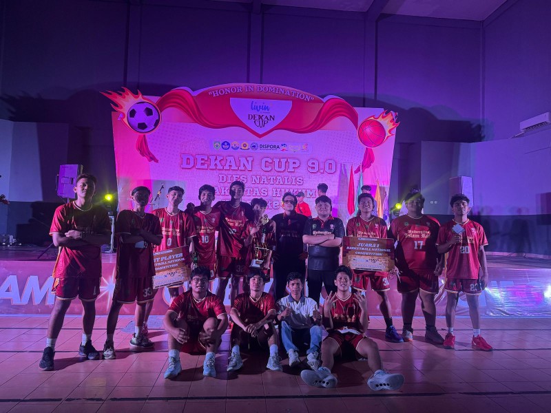 UIR kembali Berprestasi, Tim Basket Raih Juara 1 Dekan Cup FH UNSRI