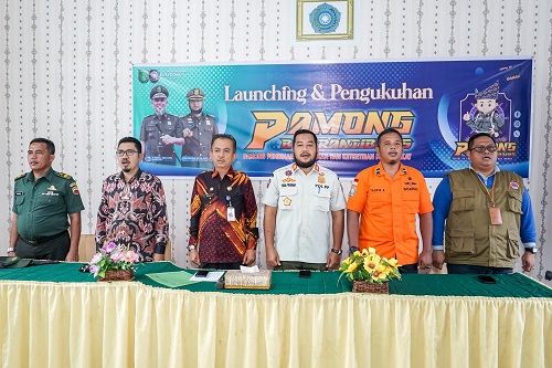 Satpol PP Kota Dumai Launching Pamong Trantibmas Perdana Di Kecamatan Dumai Kota
