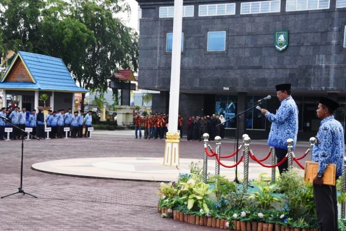 Plt Sekda Bengkalis Pimpin Upacara Peringati Hari Lahir Pancasila