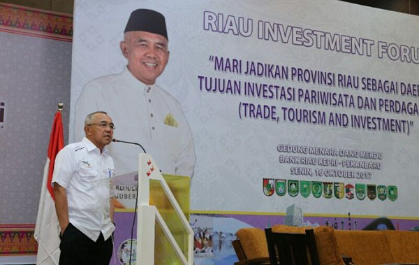 Buka Riau Investment Forum 2017, Gubri Sebut Potensi Pariwisata Riau Menjanjikan