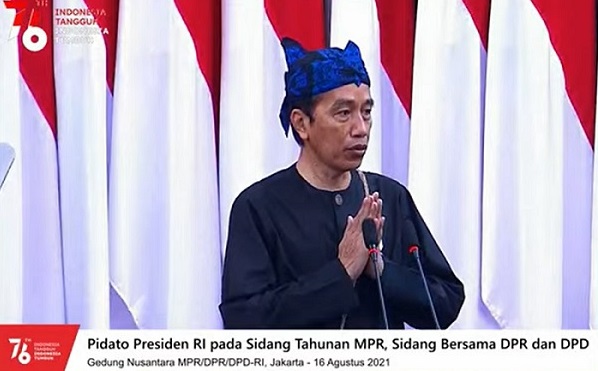 Pidato  Memotivasi Jokowi di Depan Sidang Tahunan MPR RI: Pandemi Ini...Kita Diuji Sekaligus Diasah...