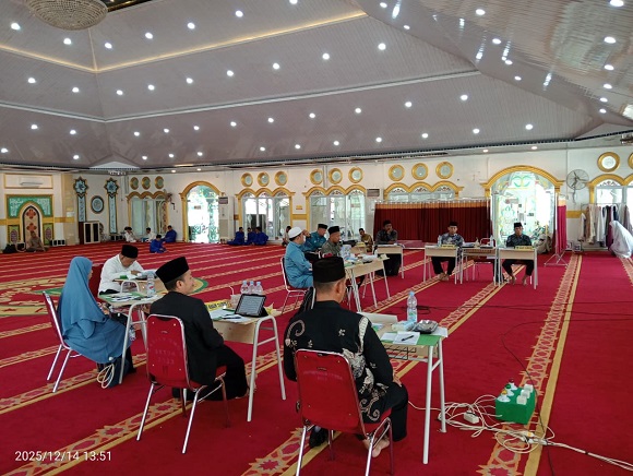 Perlombaan Cabang Tafsir Quran MTQ Ke-XX Kabupaten Rokan Hilir Berlangsung di Masjid Agung Al Ikhlas
