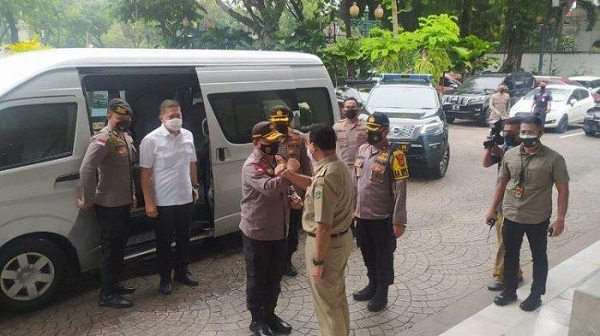 Kapolda Metro Jaya Irjen Pol Mohammad Fadil Imran Temui Anies Baswedan  di Balai Kota Jakarta