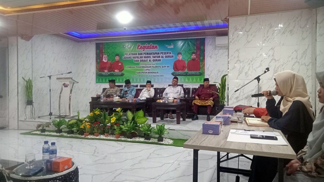 Upaya Cetak Calon Mufassir, Qori dan Muhadist: LPTQ Bengkalis Gelar Pelatihan dan Pemantapan