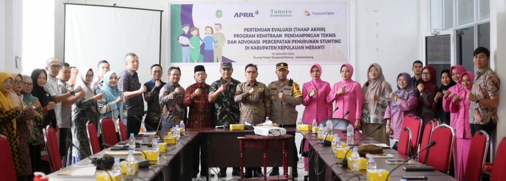 RAPP Komit Turunkan Stunting, TPPS Meranti Gelar Evaluasi Tahap Akhir Pendampingan Program Kemitraan