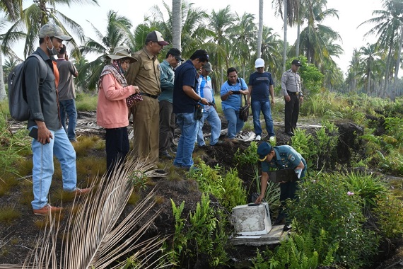 Tim Studi Kementerian dan Lembaga Lakukan Kajian Abrasi di Pulau Bengkalis