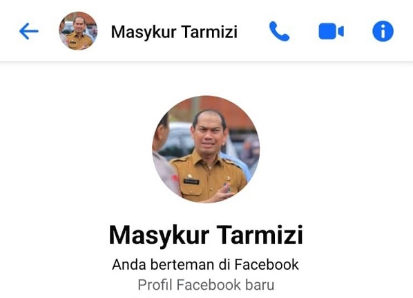 Akun Facebook Plh. Sekda Pekanbaru Dicatut