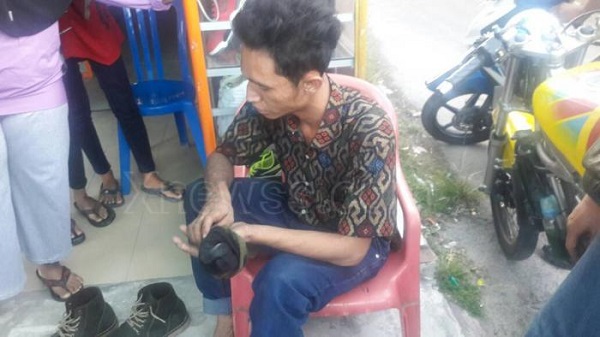 Gara-gara Sepasang Sepatu, Pria di Dumai Ini Babak Belur...