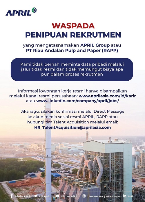 Waspada! Penipuan Bermodus Penerimaan Karyawan PT RAPP