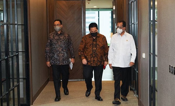 Dua Menteri Jokowi Bertemu Anies Baswedan di Kementerian BUMN, Dalam Rangka Apa?