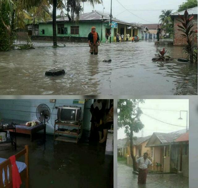 Duh, Hujan Lebat, Sejumlah Rumah Warga di Duri Kebanjiran