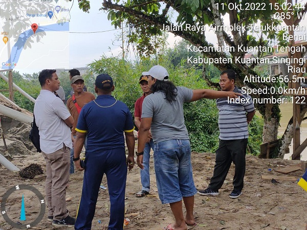 Tim Gabungan Lakukan Pengecekan Tambang Sedot Pasir di Desa Talontam