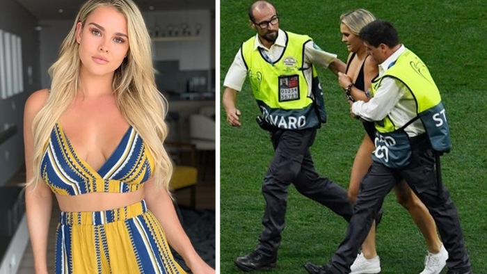 Terungkap! Wanita Cantik dan Seksi yang Menyusup di Final Liga Champions Ternyata Model AS dan Baru Pulang Liburan dari Bali 