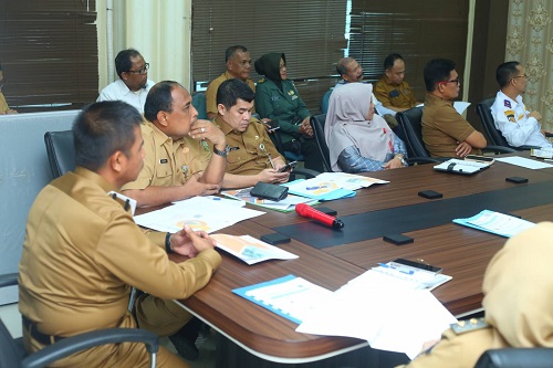 Bupati Kampar Ikut Zoom Meeting Pengendalian Inflasi dan Sertifikat halal dengan Mendagri