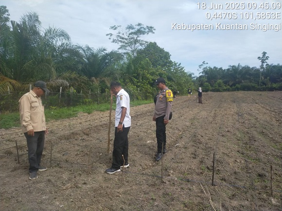 Kapolsek Benai Dukung Penuh Swasembada Pangan Nasional Di Wilayah Hukumnya