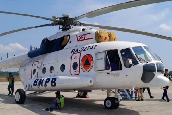 Lima Heli Siaga Penuh Optimalkan  Penanganan Karhutla di Riau