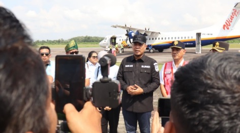 Bupati Inhu: Penerbangan di Bandara Japura Bisa Dimanfaatkan Warga Inhu, Inhil dan Kuansing