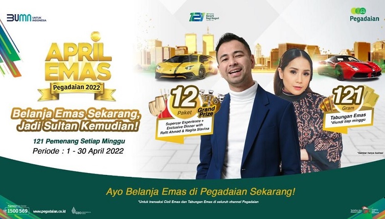 Pegadaian Ajak Nasabah Jadi 'Sultan' Seperti Raffi Ahmad dan  Nagita Slavina 