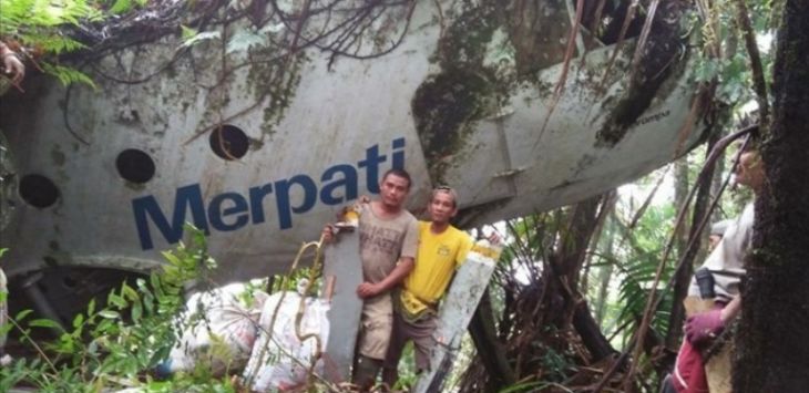 HEBOH...Setelah 27 Tahun Hilang, Bangkai Pesawat Merpati Nusantara Airlines Ditemukan Warga 