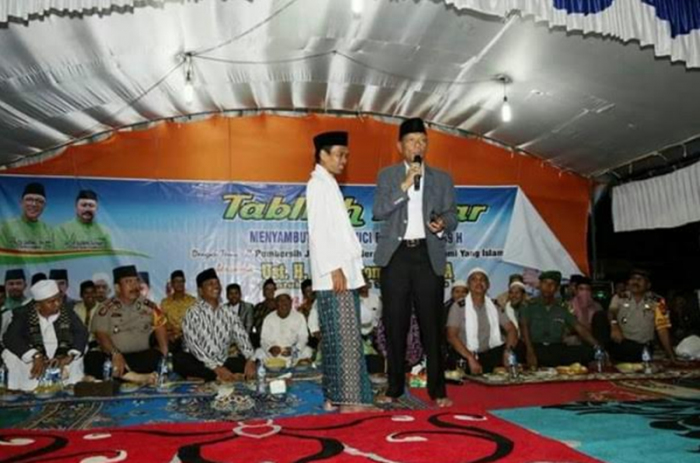 Bupati Azis Zaenal Hadiri Tabliq Akbar Bersama Abdul Somad di Kampar Kiri Tengah