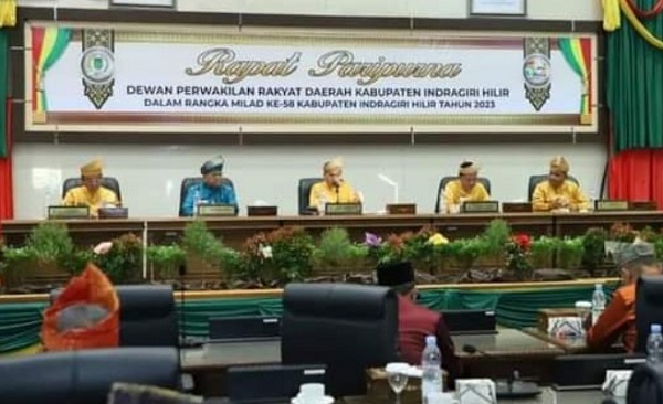 GALERI FOTO:  DPRD Inhil Gelar Rapat Paripurna Milad Ke-58 Kabupaten Inhil