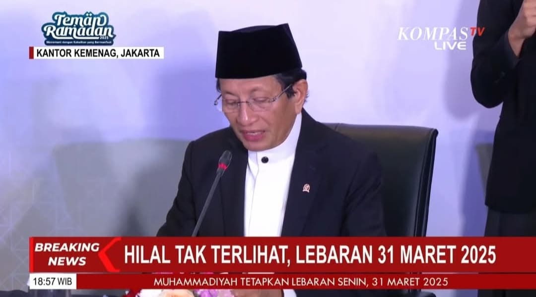 Hasil Sidang Isbat Idulfitri 1446 H, Pemerintah Tetapkan 1 Syawal Tanggal 31 Maret 2025