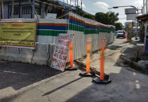 Ganggu Pengguna Jalan, Dishub Minta Kontraktor IPAL Koordinasi untuk Penutupan Jalan