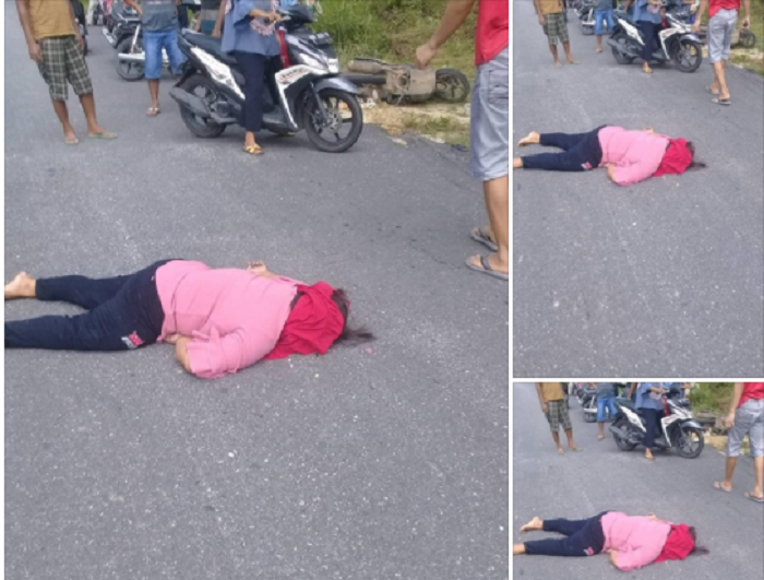 SADIS...Jadi Korban Jambret di Simalinyang, Kampar Kiri Tengah, Wanita Ini Tewas Usai Terjatuh dari Motor, Berdarah-darah