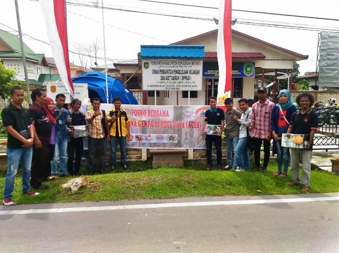 Peduli Korban Gempa di Pidie Jaya, PWI Meranti Gelar Aksi Penggalangan Dana