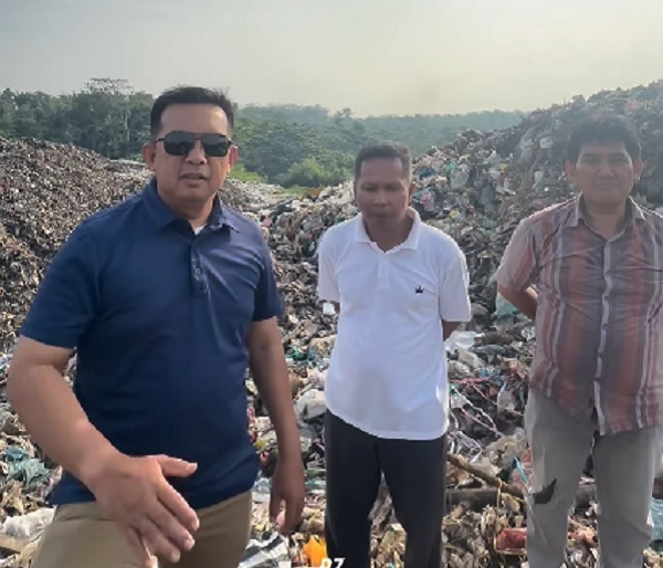 Tata Kelola Sampah lebih Baik, Sekda  dan Kadis DLHKP Inhu Tinjau Penataan TPA Batu Canai