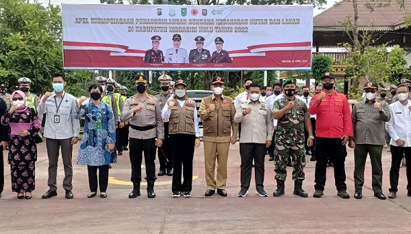Wabup Inhu Pimpin Apel Kesiapsiagaan Hadapi Karhutla