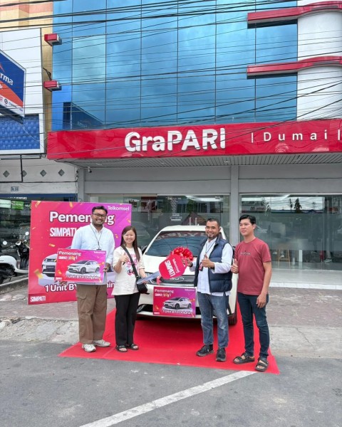 Sulyani dari Dumai, dapat Mobil Listrik dari Telkomsel