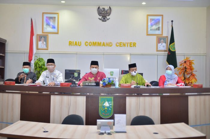 Kepala Inspektorat Riau Hadiri Rakor Analisa dan Evaluasi Percepatan Penyerapan APBD 2021 Secara Virtual