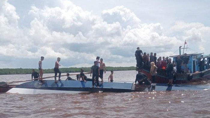 Kapolda Riau dan Bupati Inhil Hari Ini Tinjau Lokasi Kecelakaan Kapal Evelyn Calisca 01