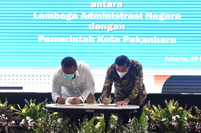 Tingkatkan Kemampuan ASN, Wako Teken MoU dengan LAN