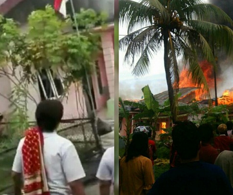 Ditinggal Sholat Idul Adha, Rumah Warga Sebanga Duri Ludes Terbakar