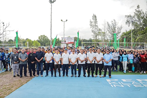 Wawako Dumai Hadiri Pertandingan Volleyball Dandim Cup 2025
