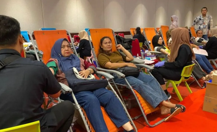 KDD Riau Kompleks Kumpulkan 1.020 Kantong Darah
